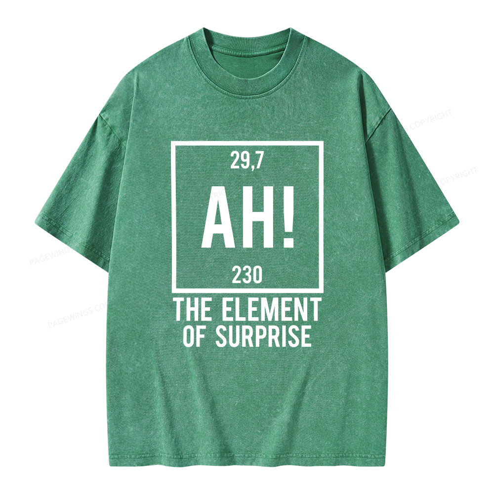 Pagewings Element Of Surprise Unisex Washed T-shirt