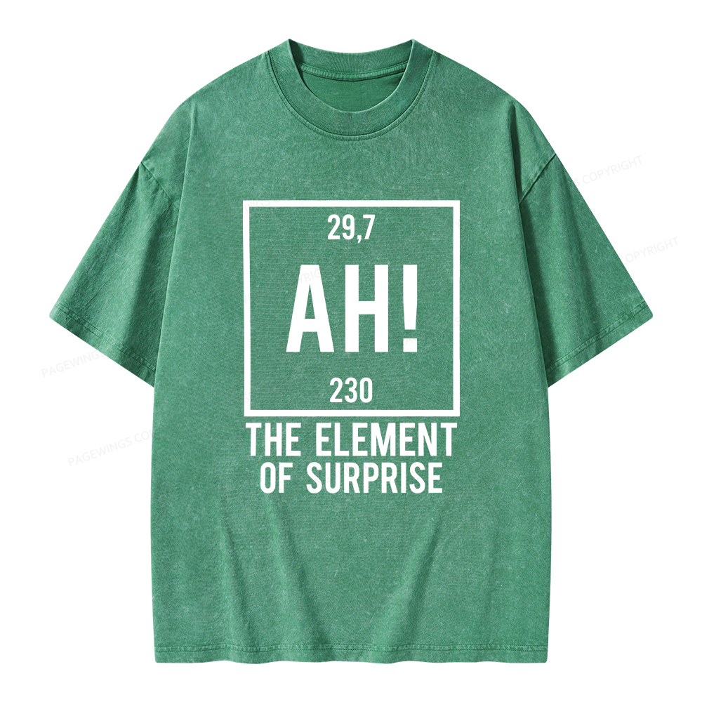 Pagewings Element Of Surprise Unisex Washed T-shirt