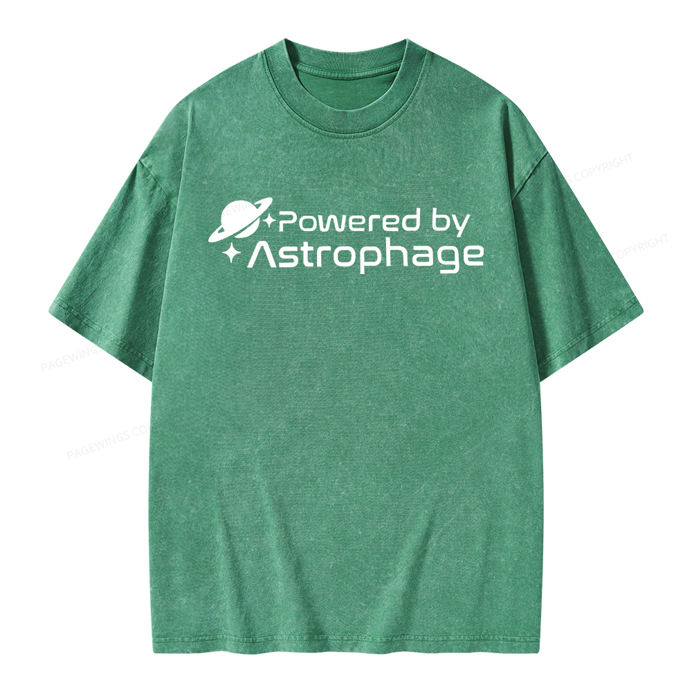 Pagewings Powered By Astrophag Unisex Washed T-shirt
