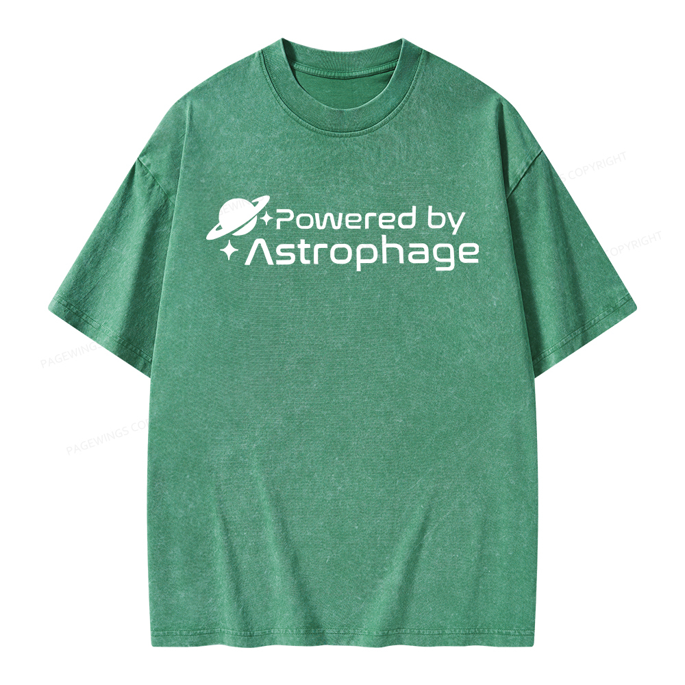 Pagewings Powered By Astrophag Unisex Washed T-shirt