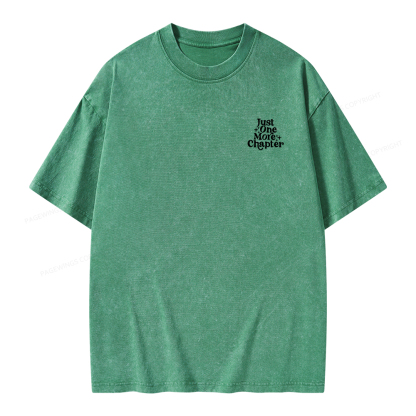 Pagewings Just One More Chapter Unisex Washed T-shirt