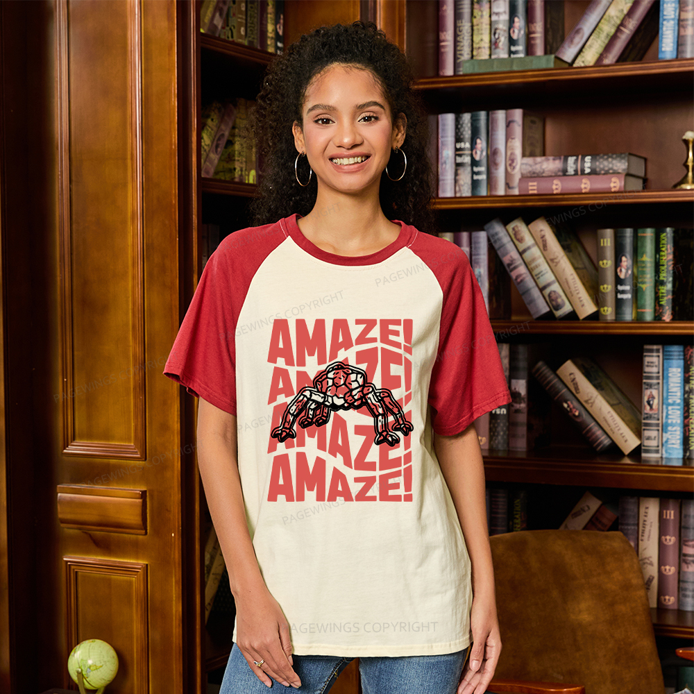 Pagewings Space Raglan T-shirt