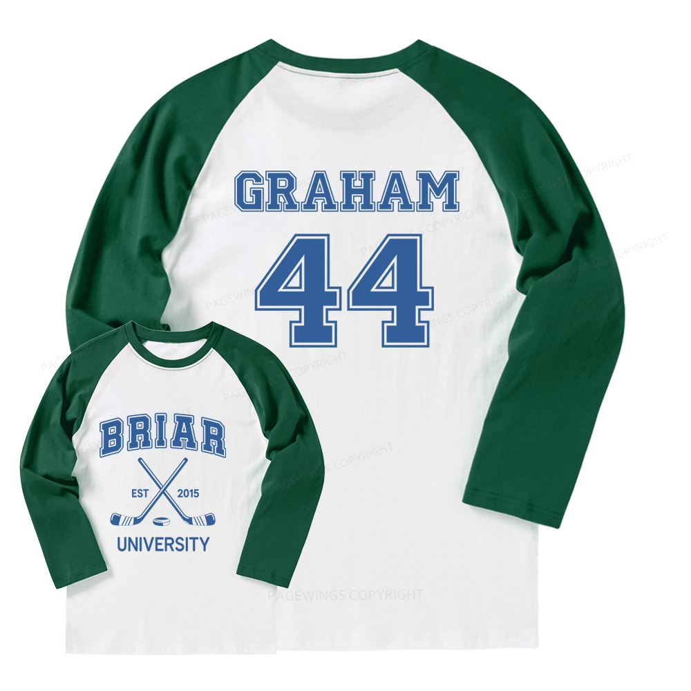 Pagewings Hockey Romance Long Sleeve Raglan T-shirt