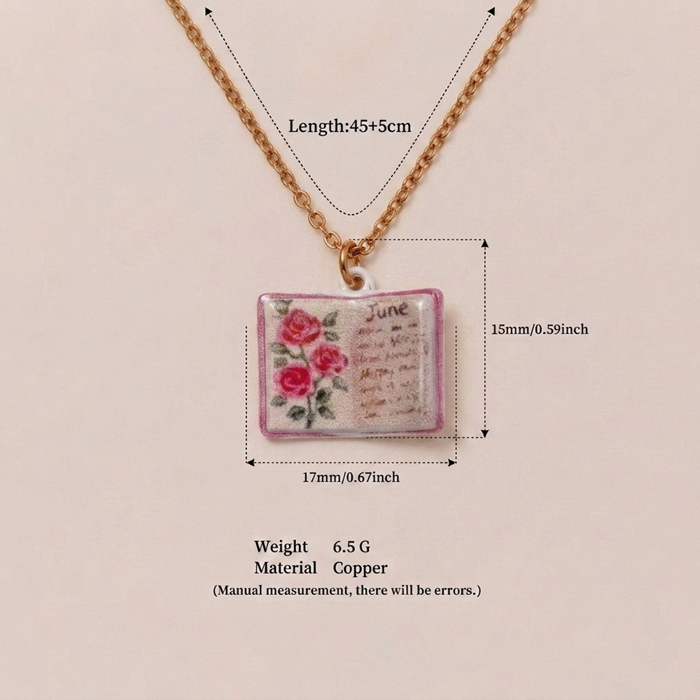 Pagewings Birth Flower Necklace