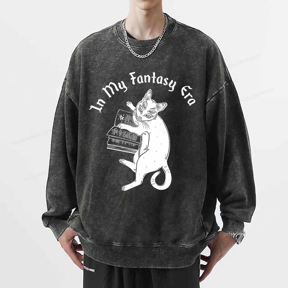 Pagewings In My Fantasy Era Unisex Washed Sweatshirt