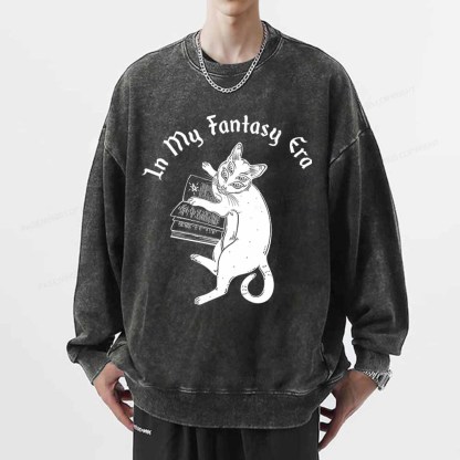 Pagewings In My Fantasy Era Unisex Washed Sweatshirt