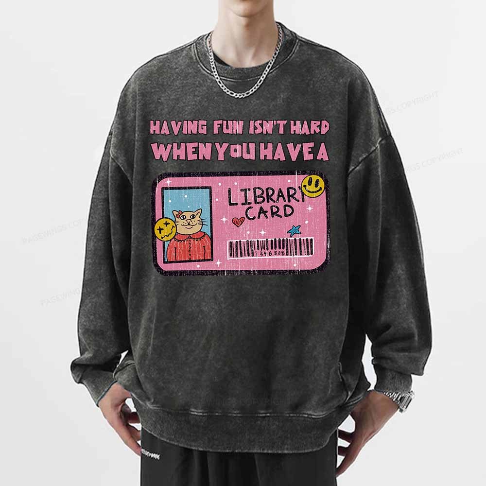 Pagewings Do You Even Read Unisex Washed Sweatshirt