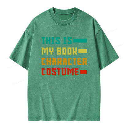 Pagewings This Is My Book Character Costume Unisex Washed T-shirt