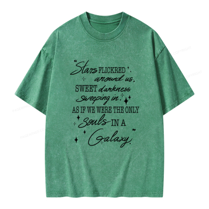 Pagewings Slares Flickred Around Us Unisex Washed T-shirt