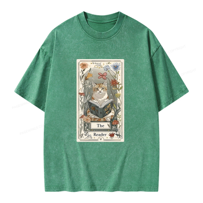 Pagewings The Reader Unisex Washed T-shirt