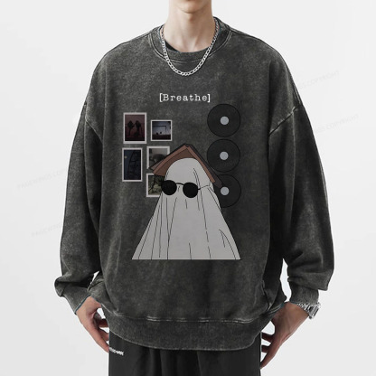 Pagewings Books Music And Life Photos Define Me Unisex Washed Sweatshirt