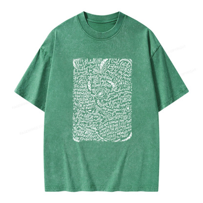 Pagewings Pride and Prejudice Unisex Washed T-shirt