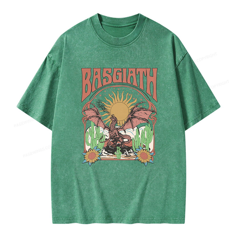 Pagewings Basgiath War College Dragon Rider Unisex Washed T-shirt