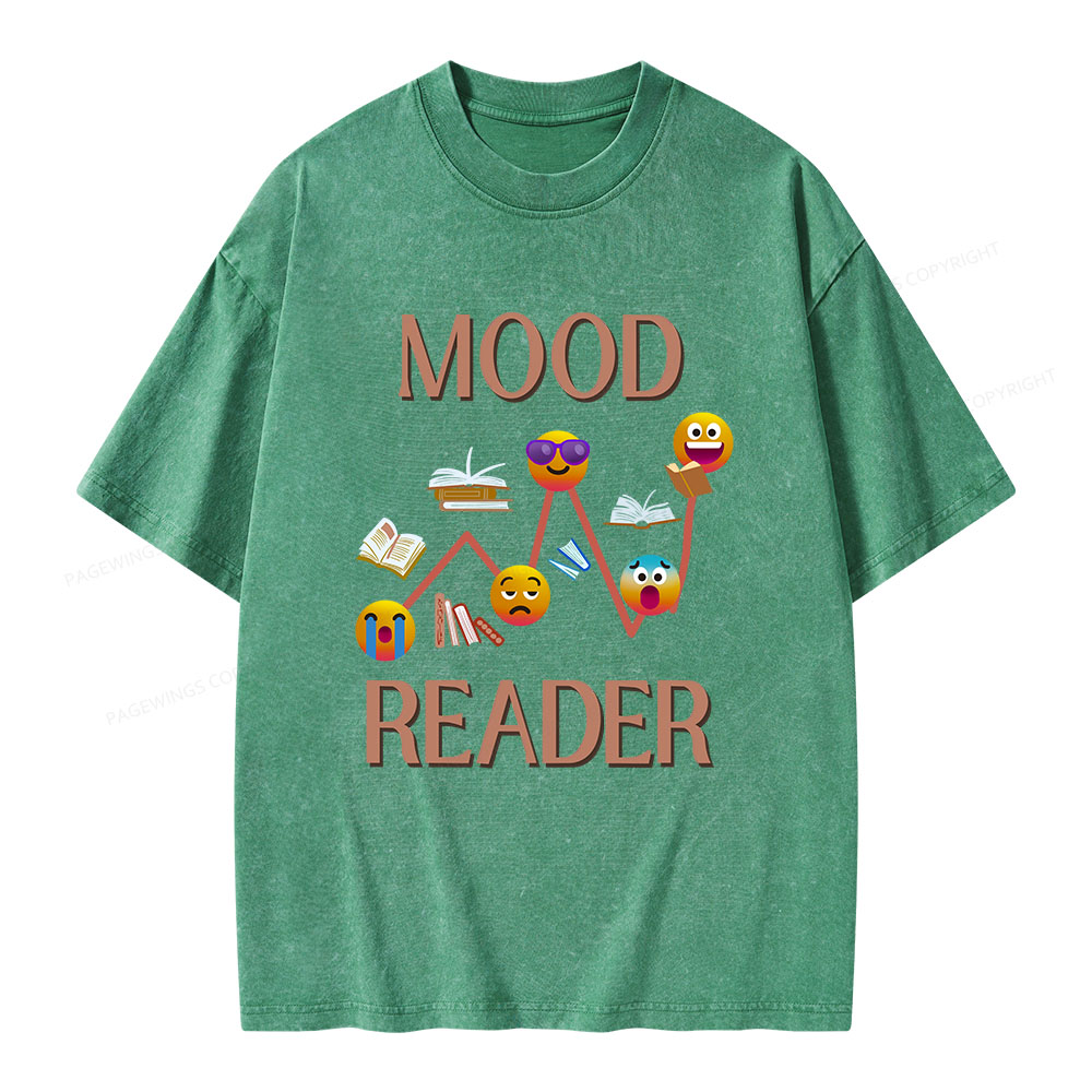 Pagewings Mood Reader Unisex Washed T-shirt