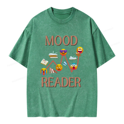 Pagewings Mood Reader Unisex Washed T-shirt
