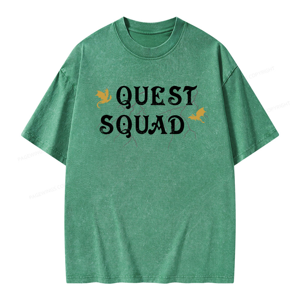 Pagewings Quest Squad Unisex Washed T-shirt