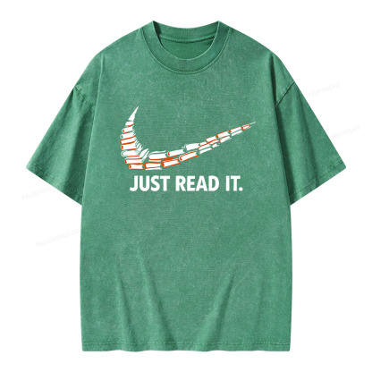 Pagewings Just Read It And Feel Deeply Unisex Washed T-shirt