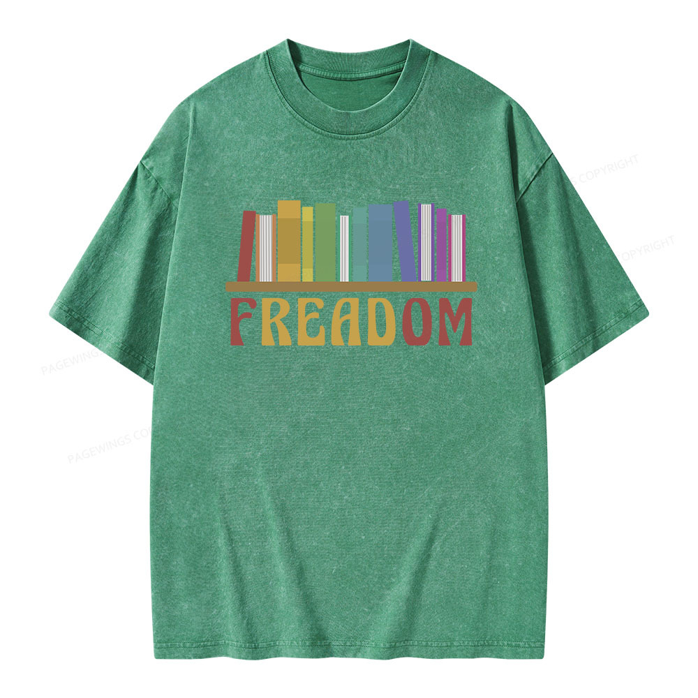 Pagewings Freadom Unisex Washed T-shirt