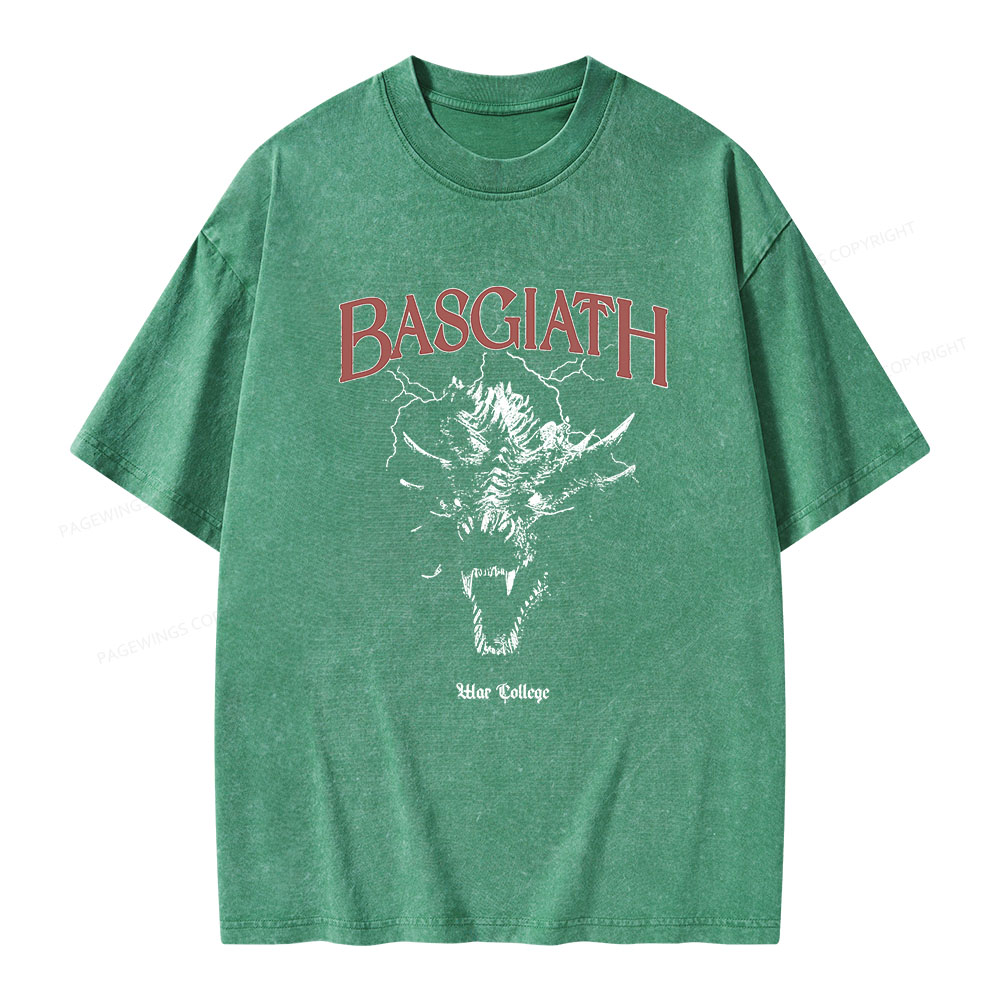 Pagewings Basgiath war college Unisex Washed T-shirt