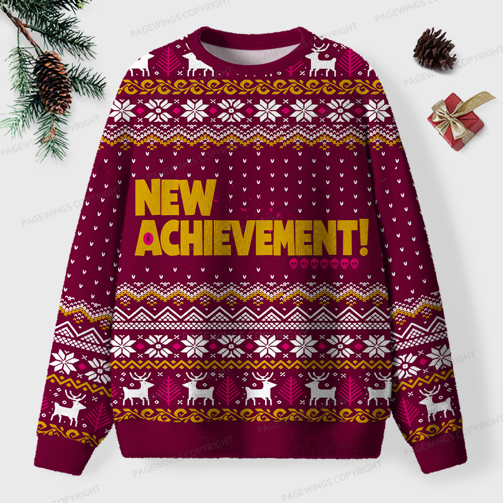Pagewings New Achievement Unisex Ugly Knit Sweatshirt