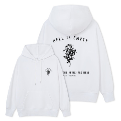 Pagewings Hell Is Empty And All The Devils Are Here Unisex Classic Hoodie