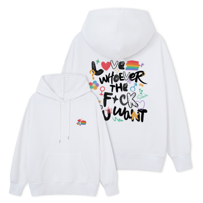 Pagewings Love Whoever The F*ck You Want Unisex Classic Hoodie