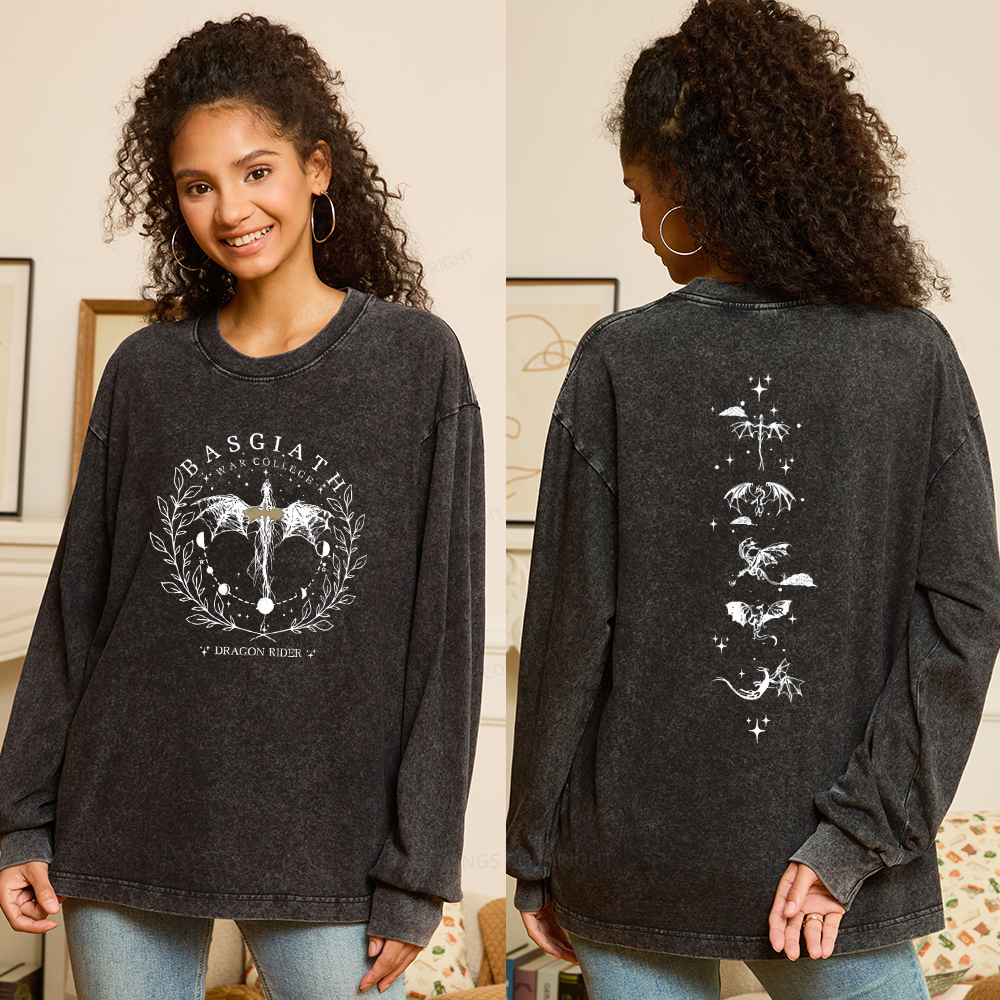 Pagewings Fantasy Team Unisex Washed Long Sleeve T-shirt