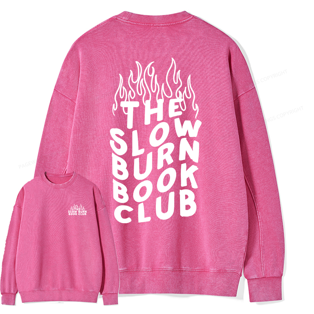 Pagewings Booktok Alt Clothes Aesthetic Book Shirt Unisex Washed Sweatshirt