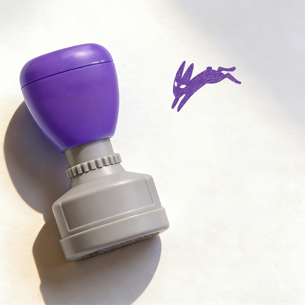 Pagewings Death Bunny Stamp