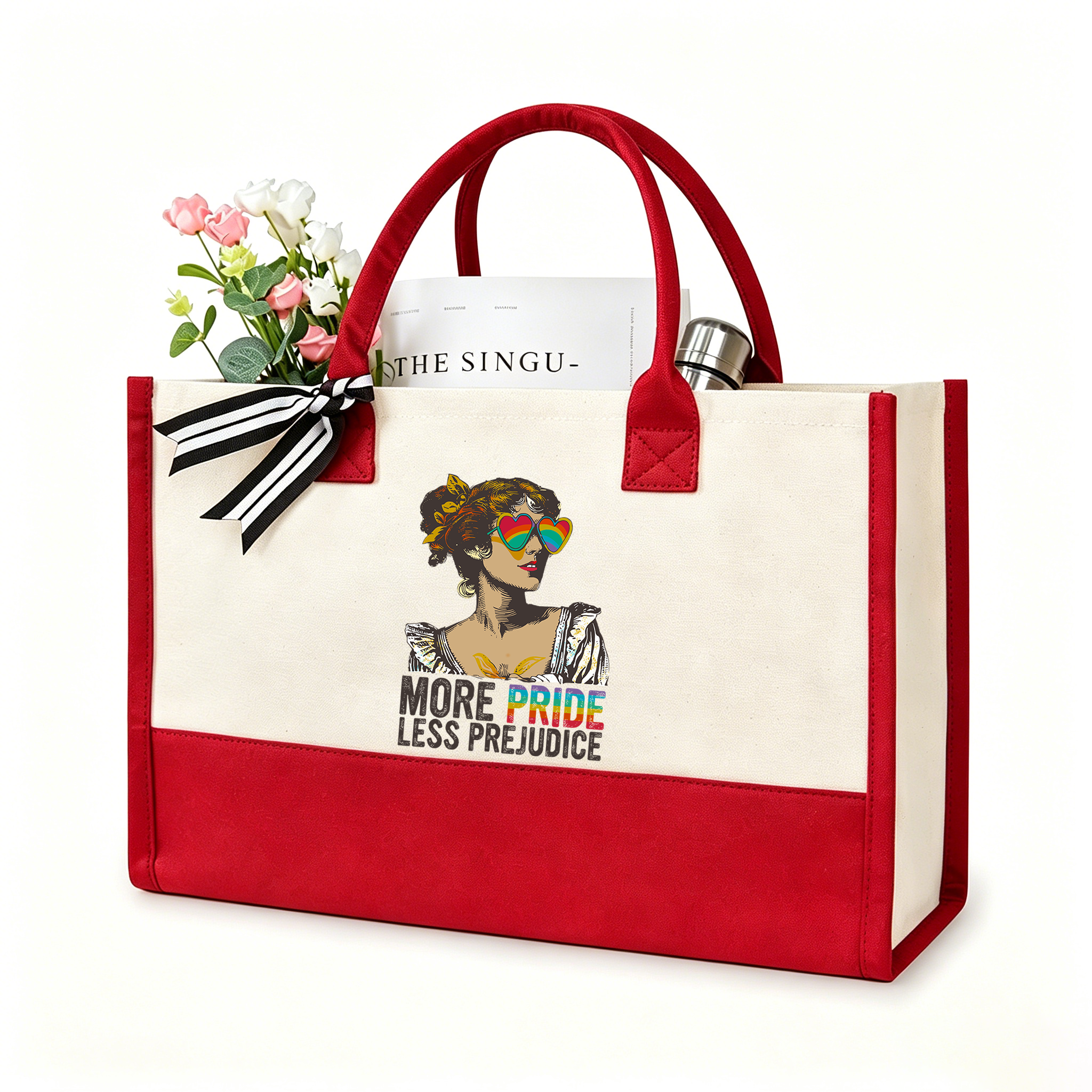 Pagewings More Pride Less Prejudice11676 Large Tote Bag