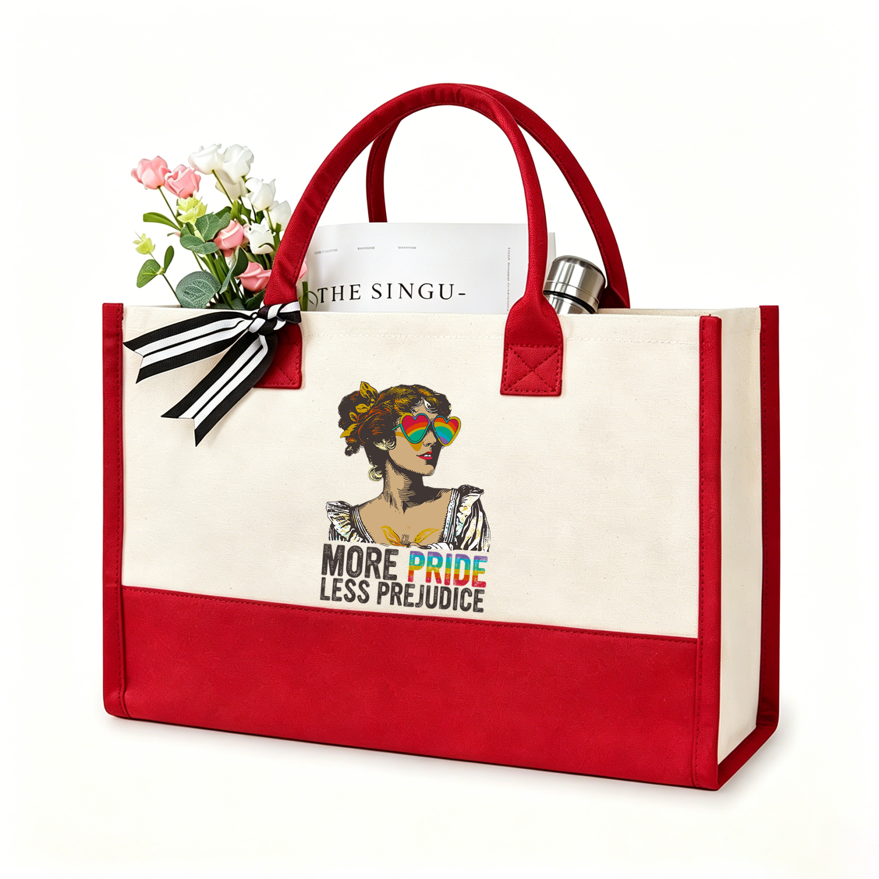 Pagewings More Pride Less Prejudice11676 Large Tote Bag