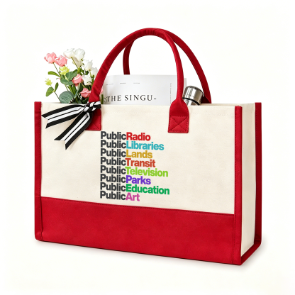 Pagewings Public Libraries15577 Large Tote Bag