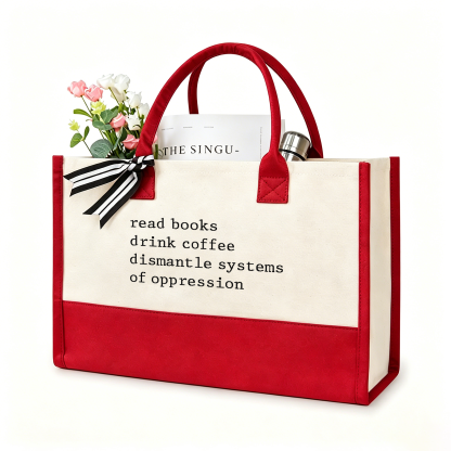 Pagewings Read Books Drink Coffee11406 Large Tote Bag