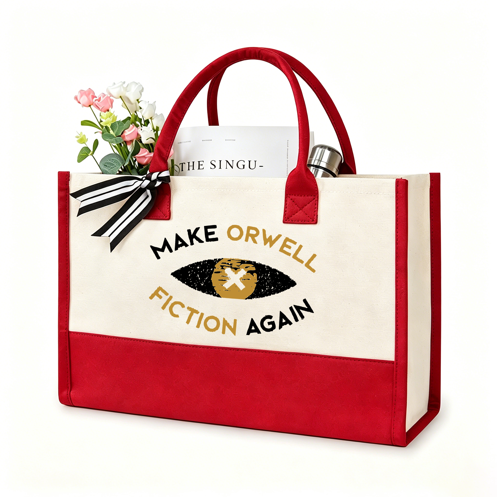 Pagewings Reading Bookish11183 Large Tote Bag