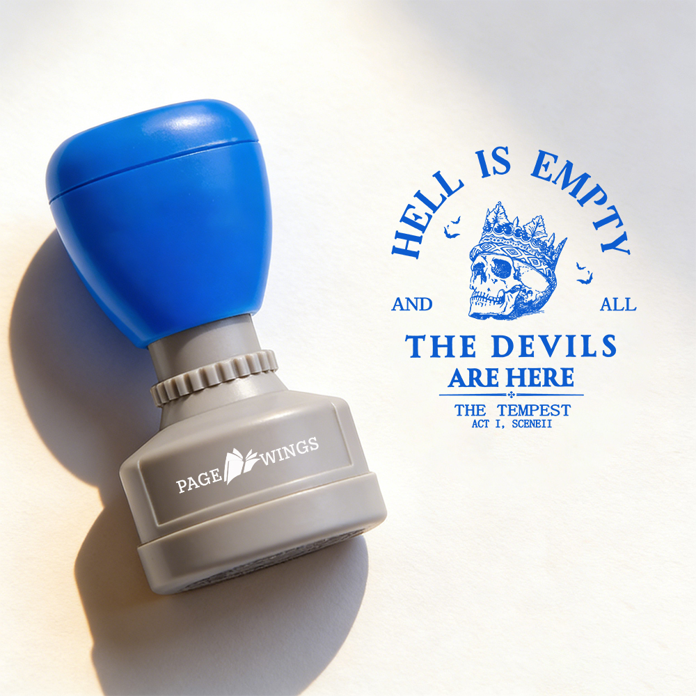 Pagewings Hell Is Empty And All The Devils Are Here Stamp