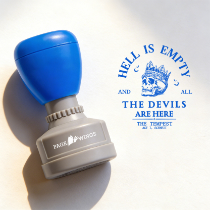 Pagewings Hell Is Empty And All The Devils Are Here Stamp