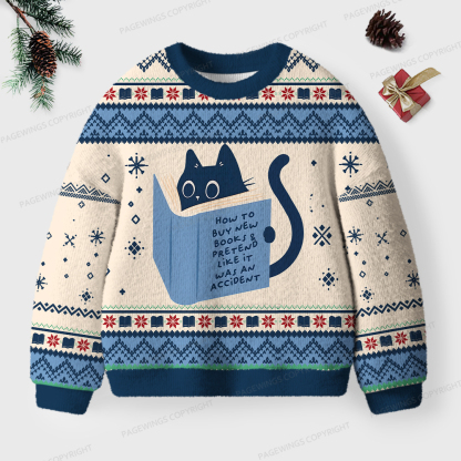 Pagewings How To Buy New Books Unisex Ugly Knit Sweatshirt