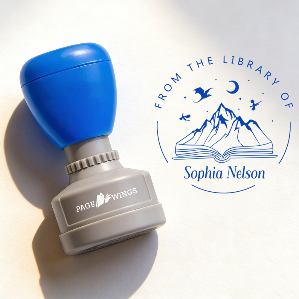 Pagewings Personalized Book Stamp