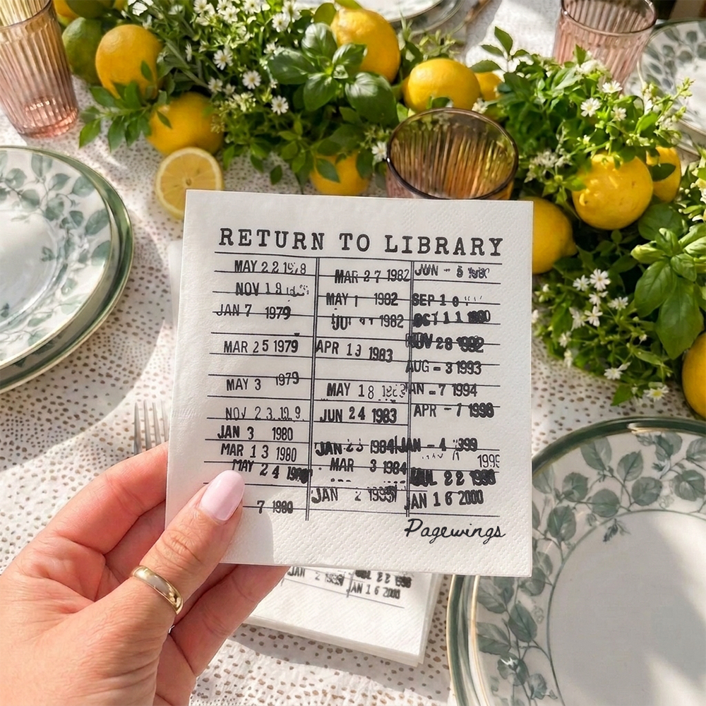 Pagewings Return To Library Paper Napkins 