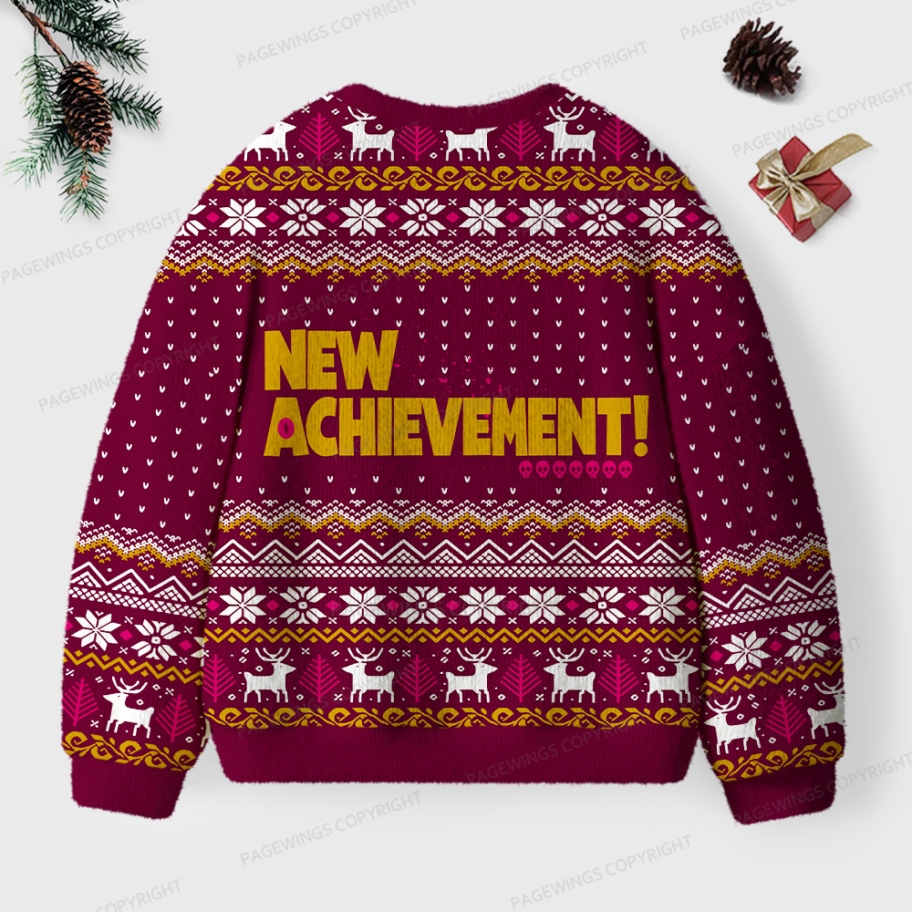 Pagewings New Achievement Unisex Ugly Knit Sweatshirt