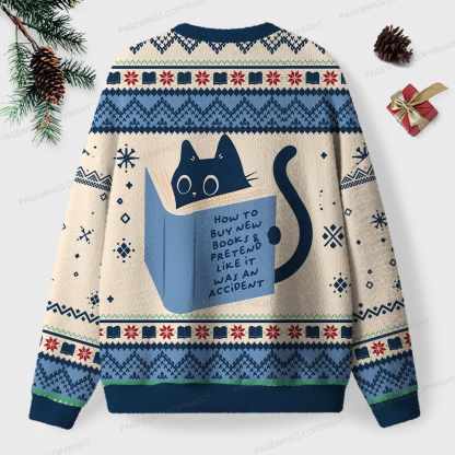 Pagewings How To Buy New Books Unisex Ugly Knit Sweatshirt