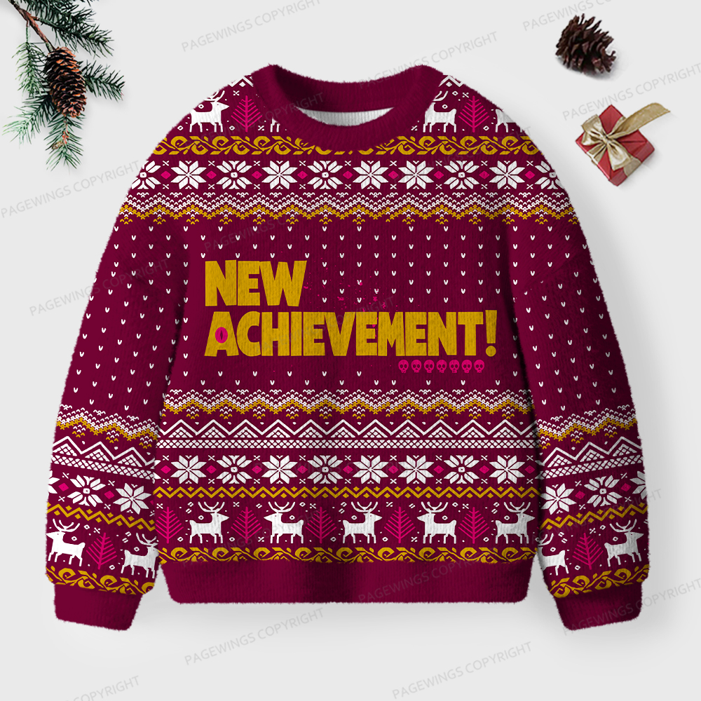 Pagewings New Achievement Unisex Ugly Knit Sweatshirt