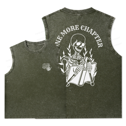 Pagewings One More Chapter Unisex Washed Tank Top