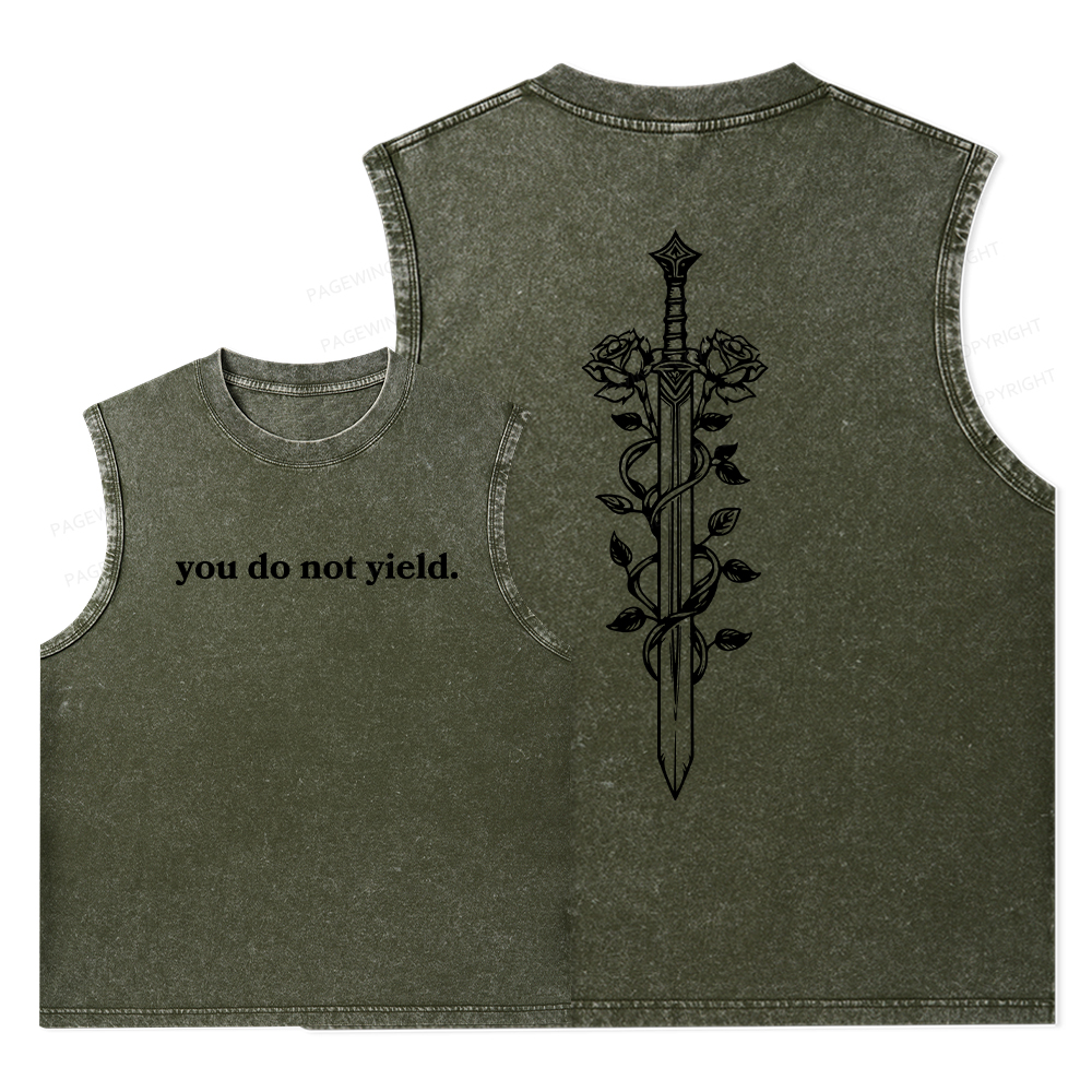 Pagewings Throne of Glass Merch Unisex Washed Tank Top