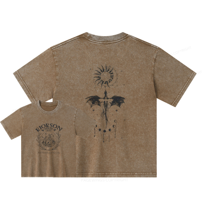 Pagewings Fourth Wing Unisex Kids Washed T-shirt