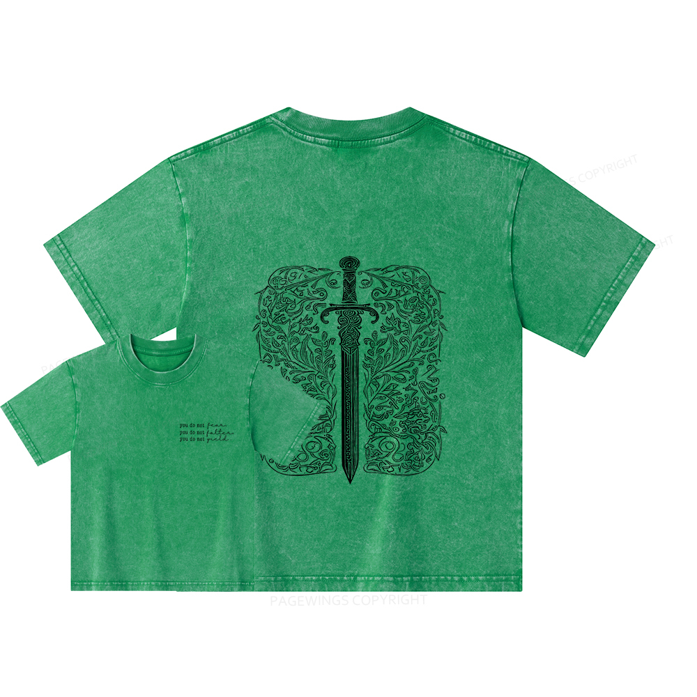 Pagewings You Do Not Yield Unisex Kids Washed T-shirt