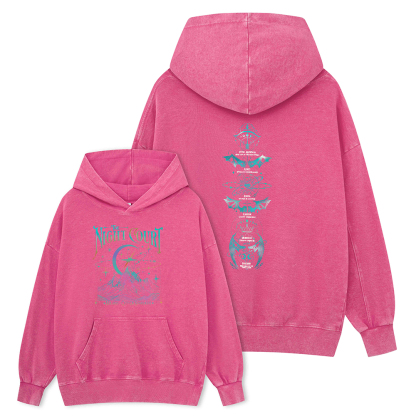 Pagewings The Night Court Unisex Washed Hoodie