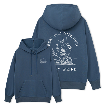 Pagewings Comfort Colors Read Books Be Kind Stay Weird Unisex Classic Hoodie