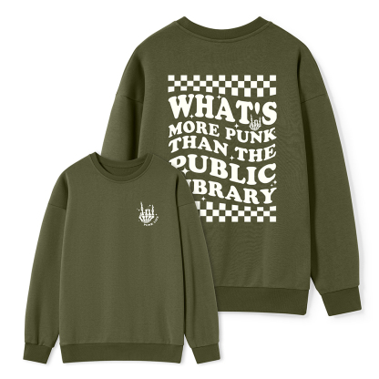 Pagewings punk the public library Unisex Classic Sweatshirt