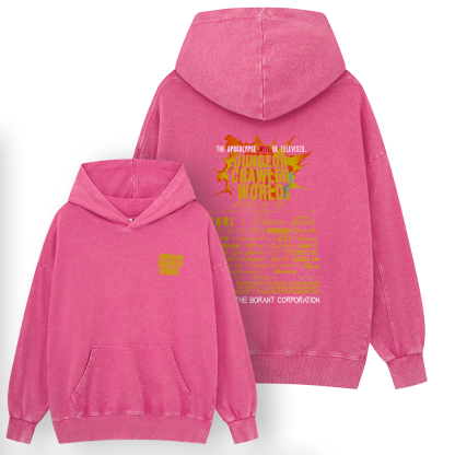 Pagewings Dungeon Crawler World Tour Unisex Washed Hoodie